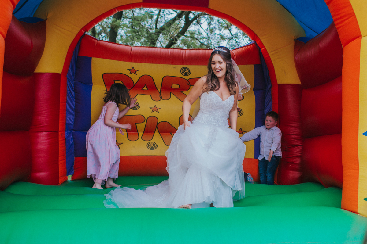 bouncy castle wedding