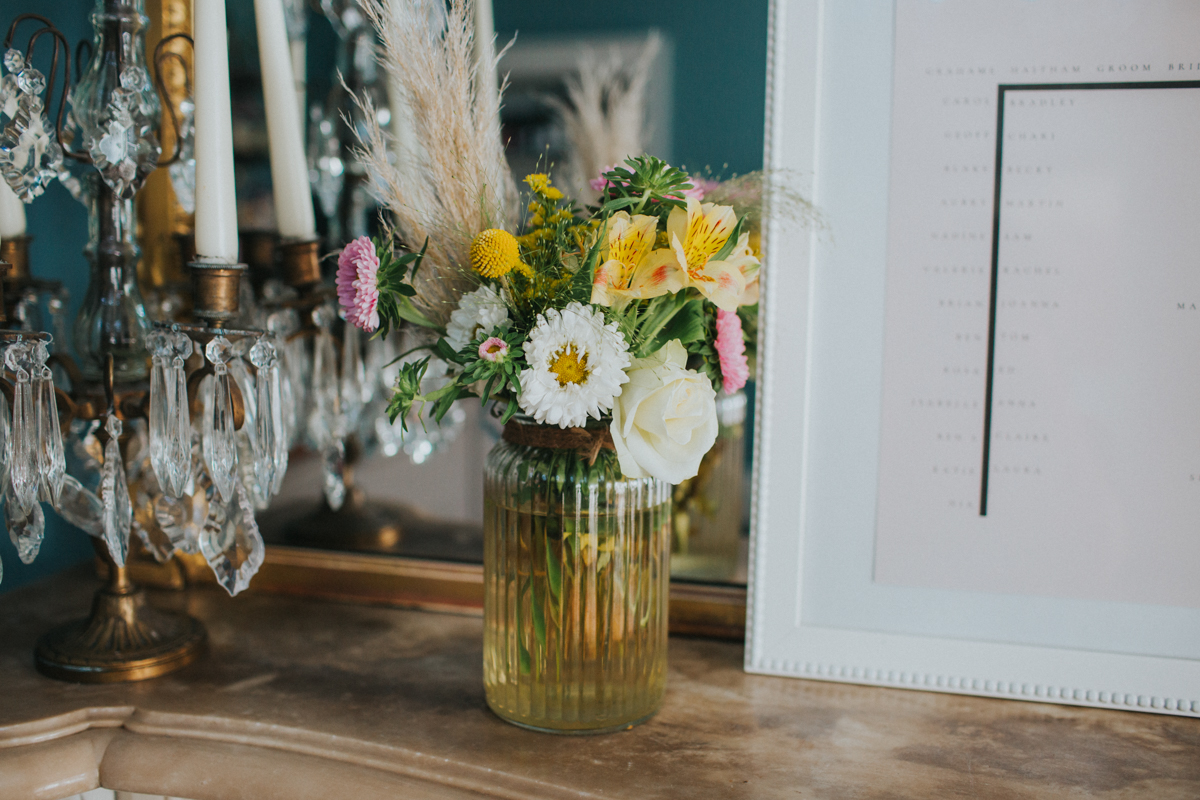flowers in a vase garthmyl
