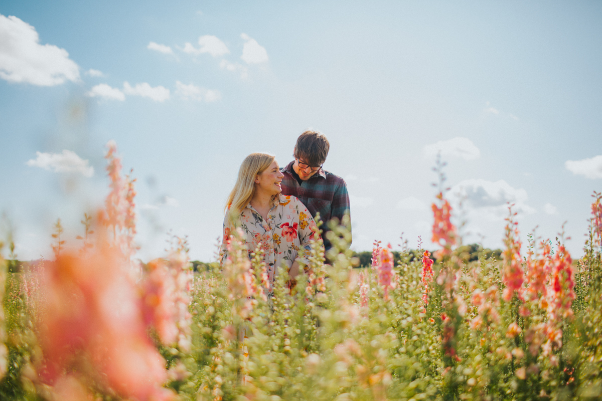 Shropshire petals engagement shoot