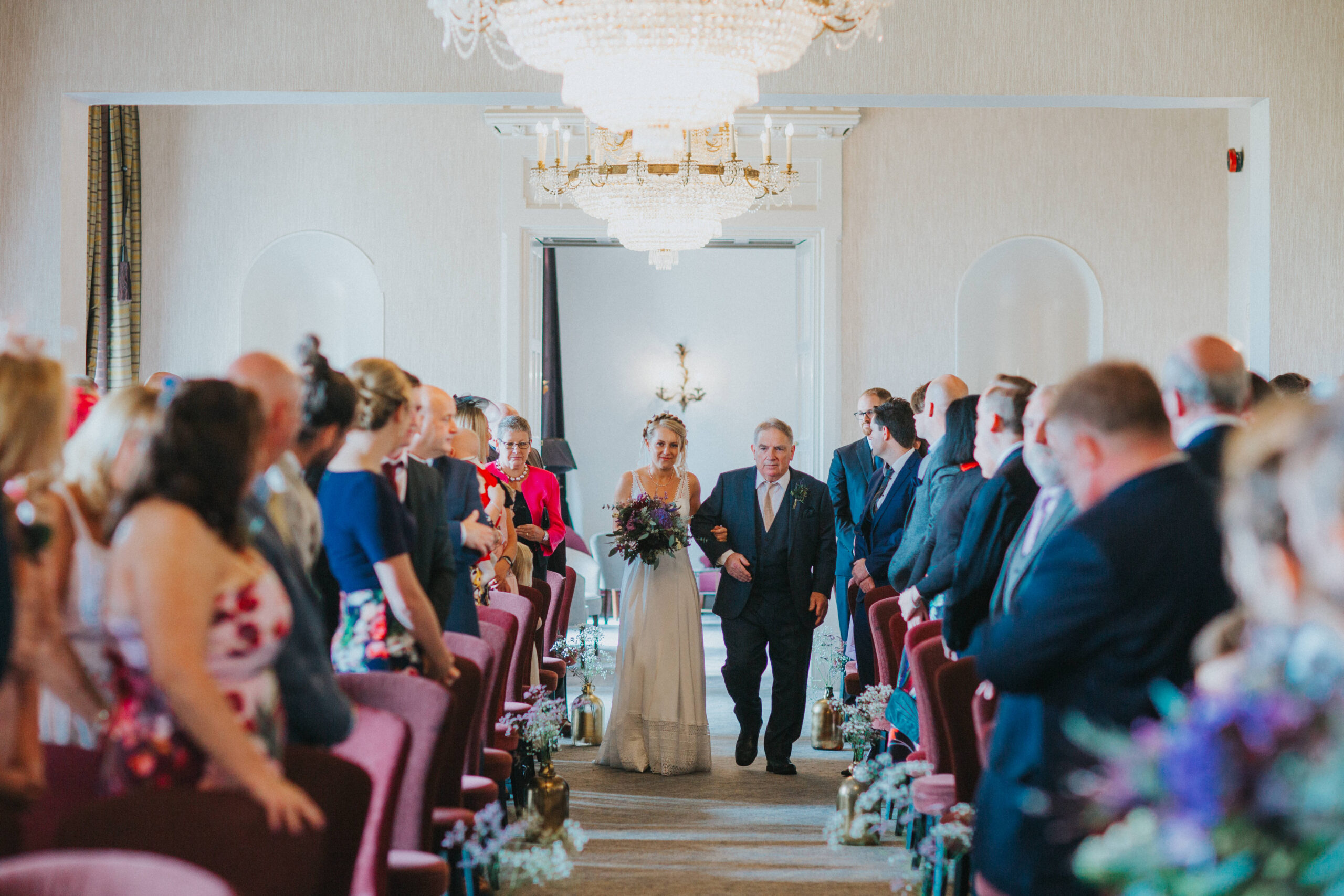 Personalized humanist vows exchanged at Walton Hall