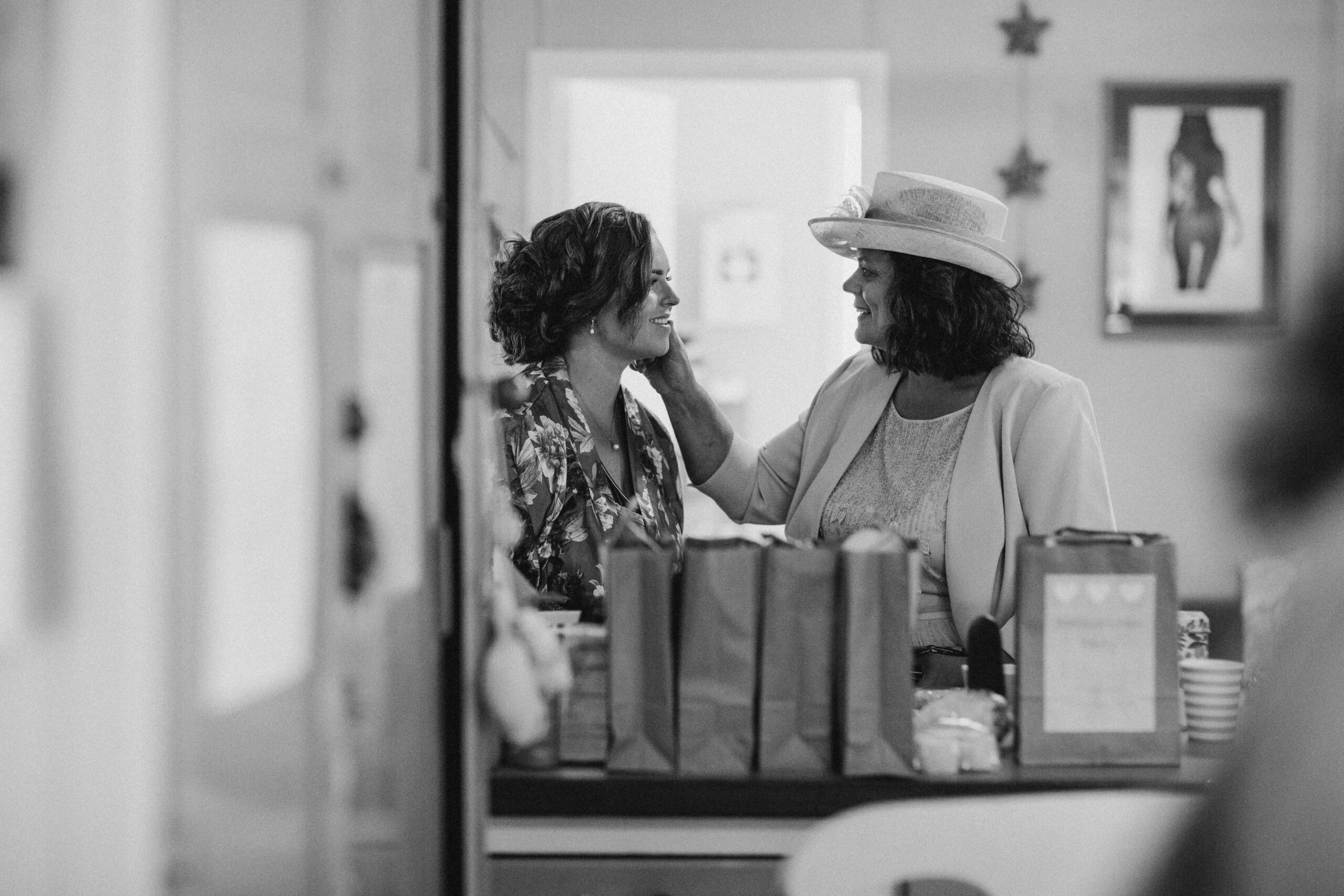 bride and mum