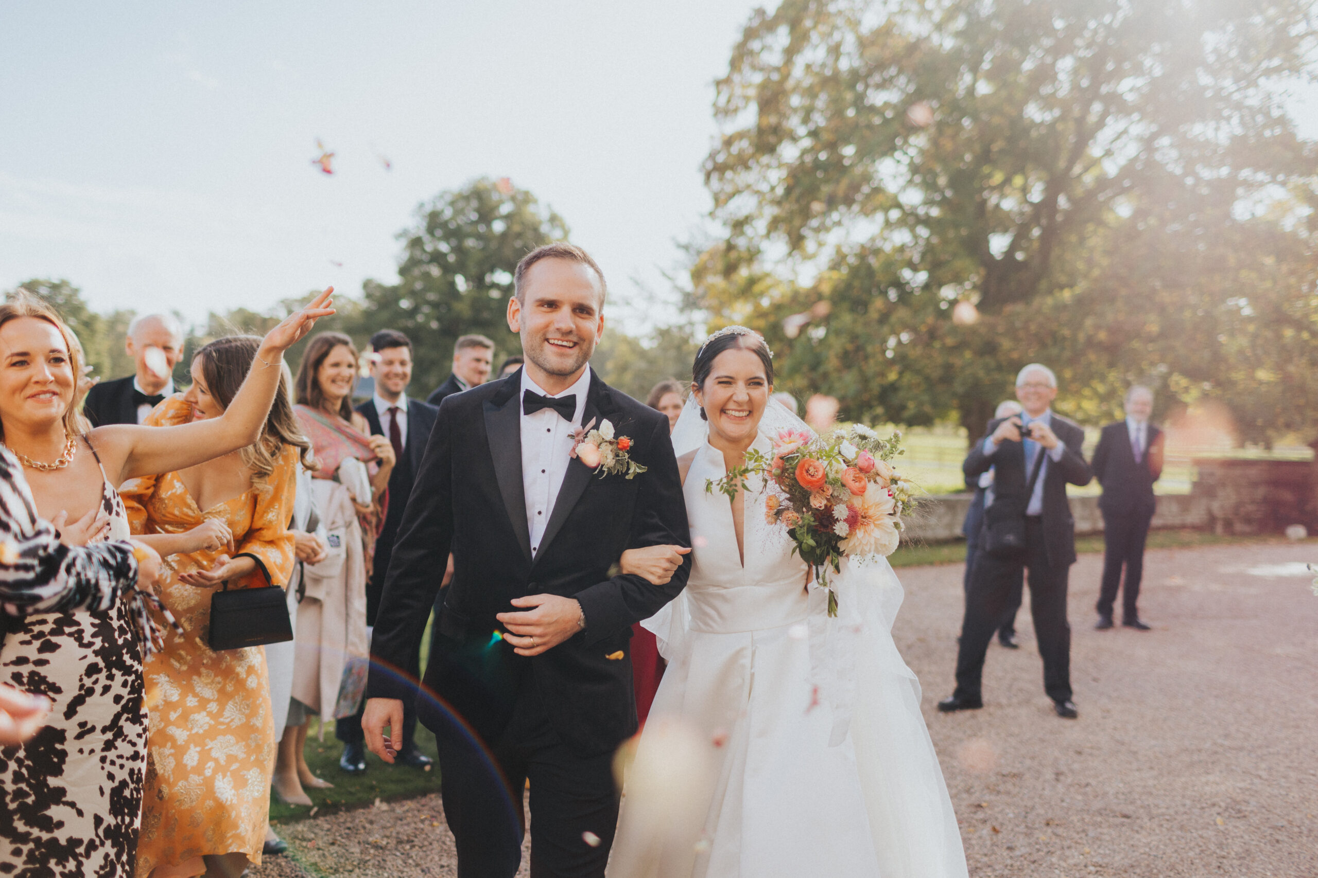 Confetti shot showcasing the excitement of the moment