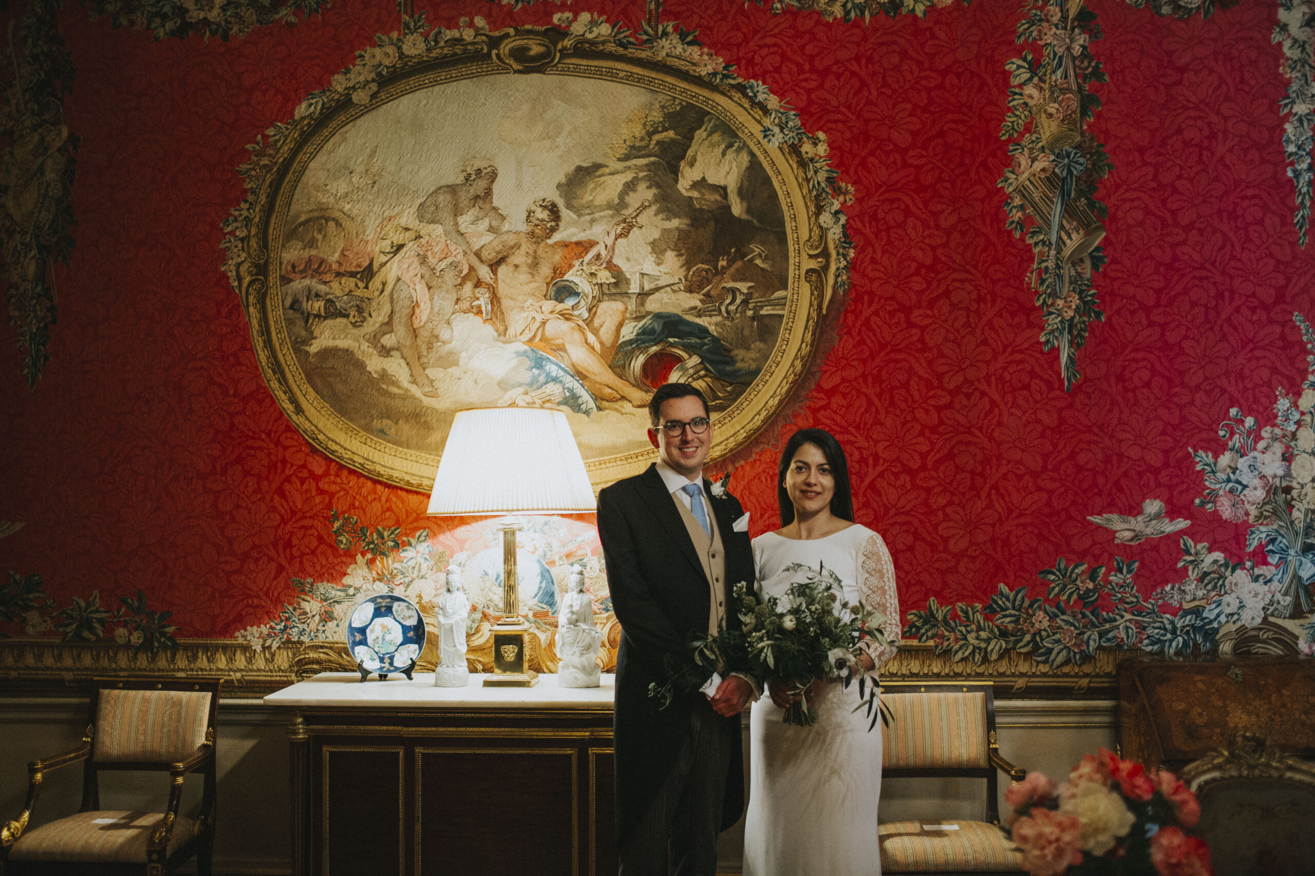 Nature's beauty surrounds the spring wedding at Weston Park