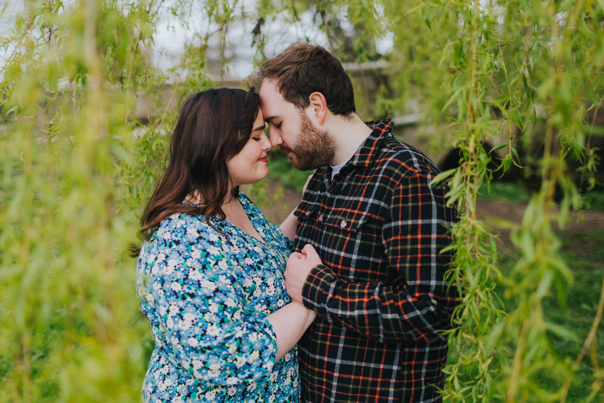 Engagement shoot showcases the couple's unique personalities