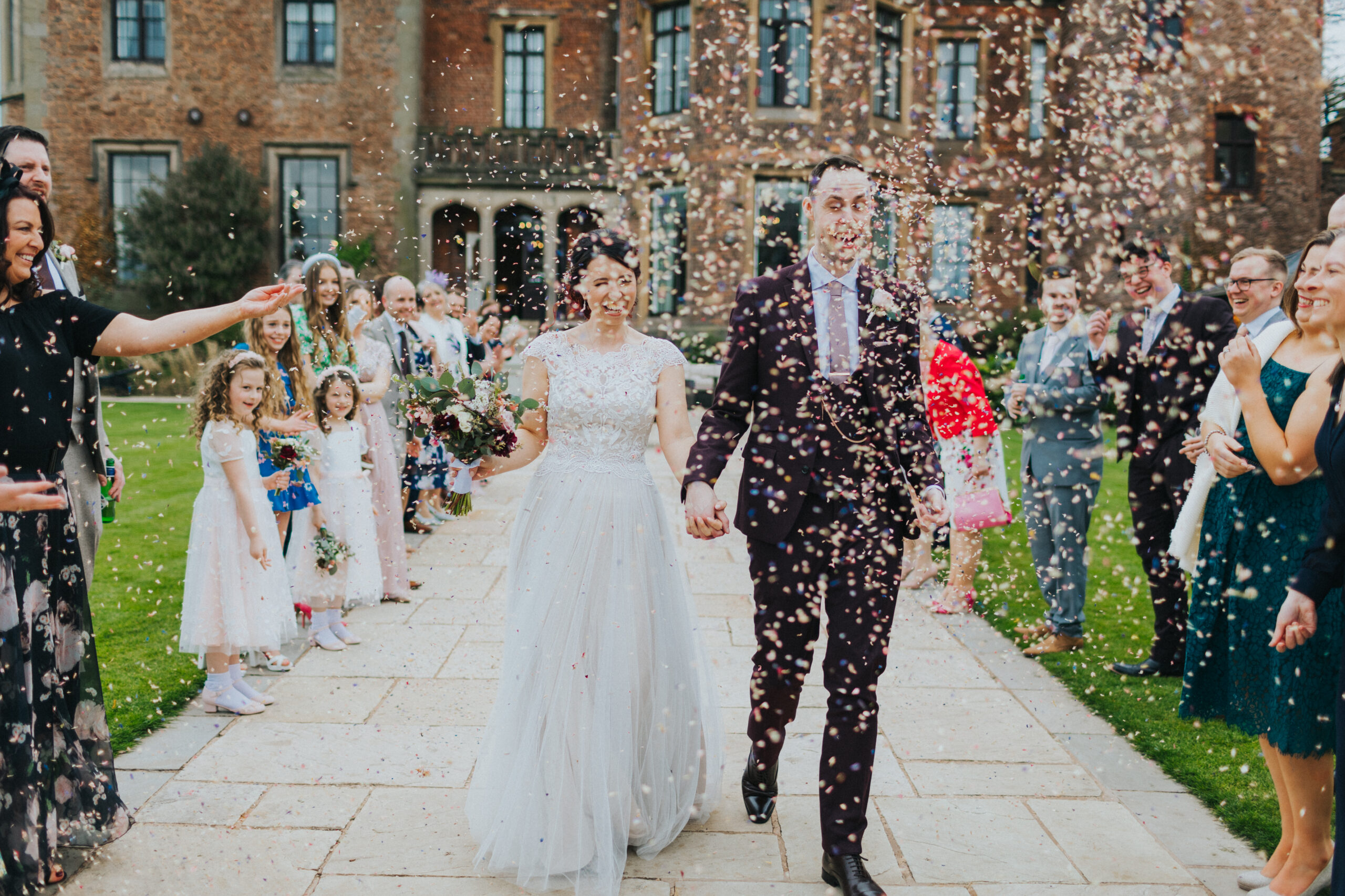 Confetti shot capturing the energy of the celebration