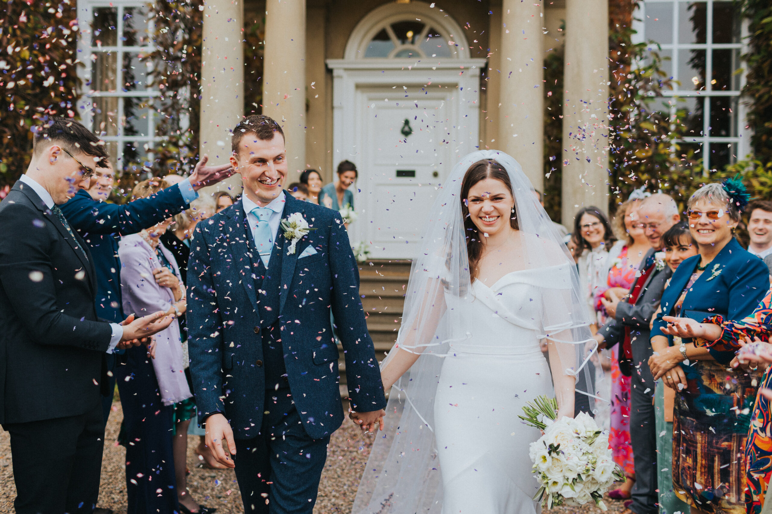 Confetti shot filled with love, laughter, and happiness