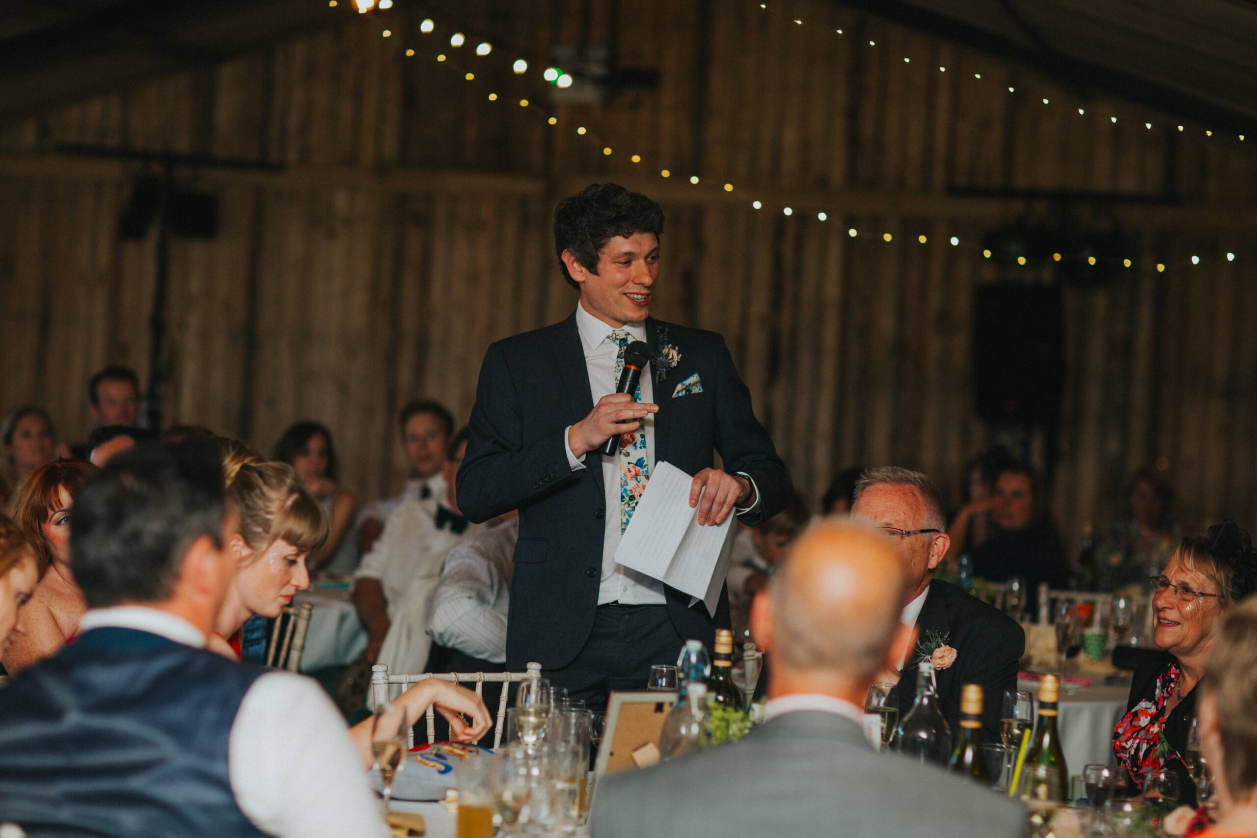 best man giving a speech