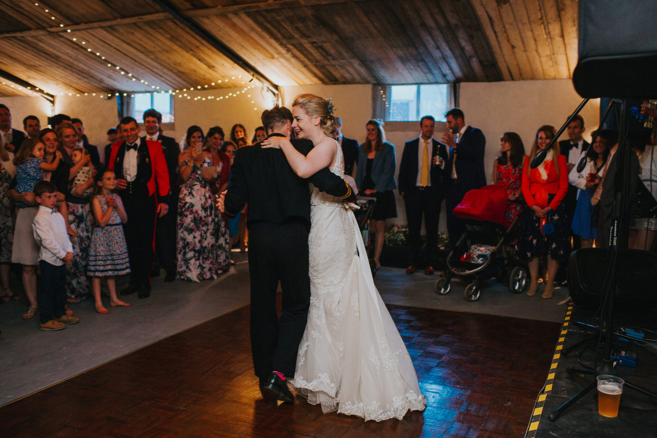 bride and groom first dance