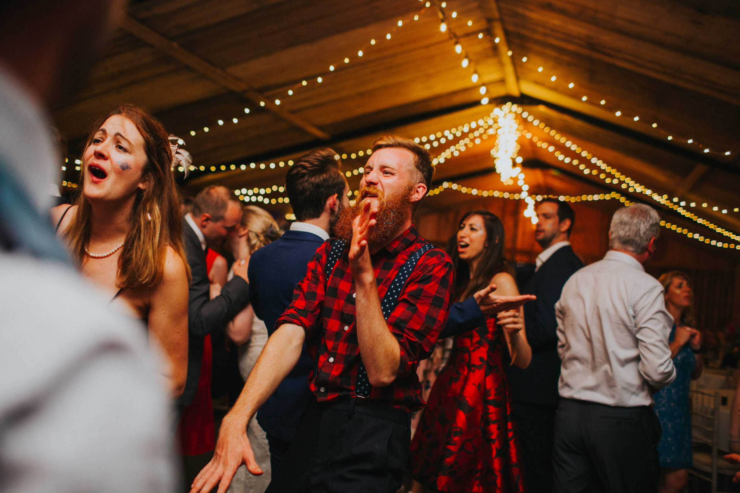 wedding guest dancing