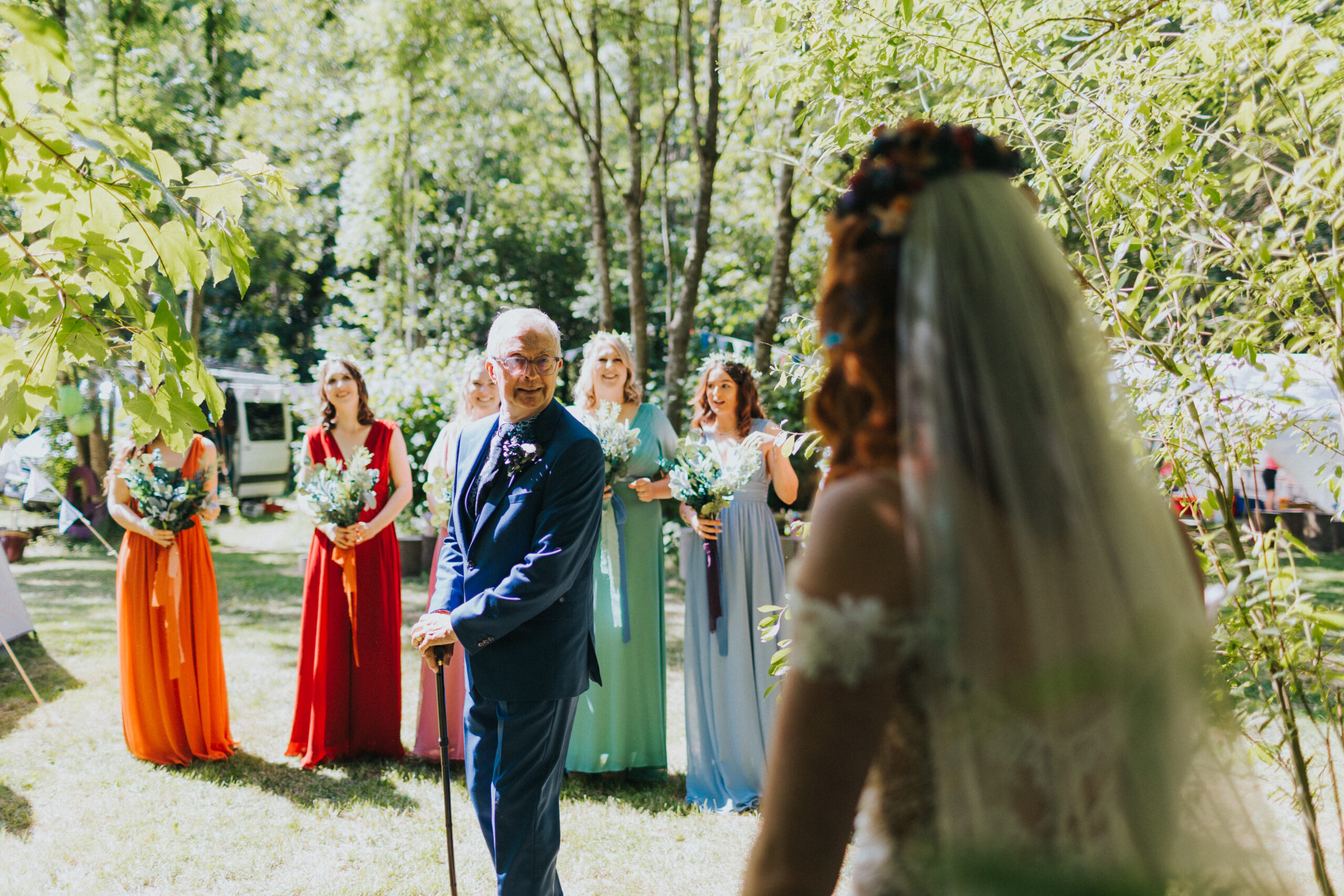 bride and dad reveal