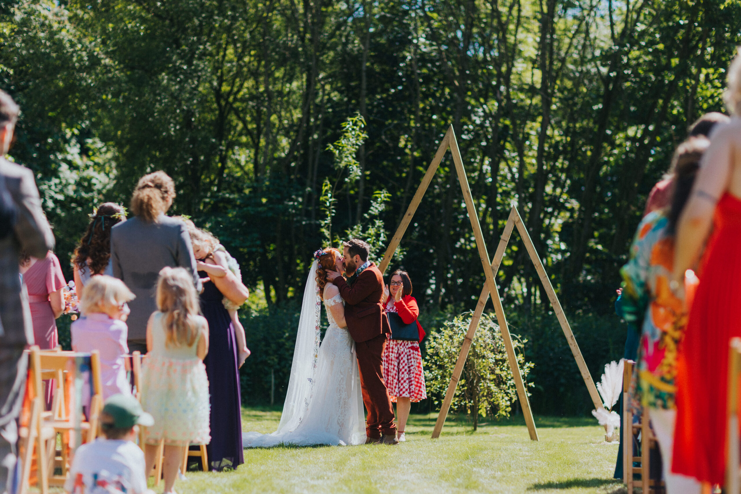 wedding ceremony at wrekin forest events