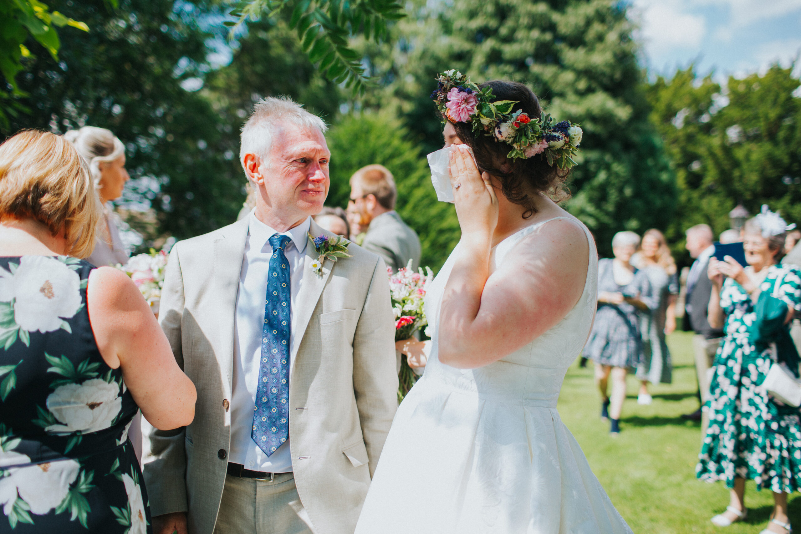 bride crying