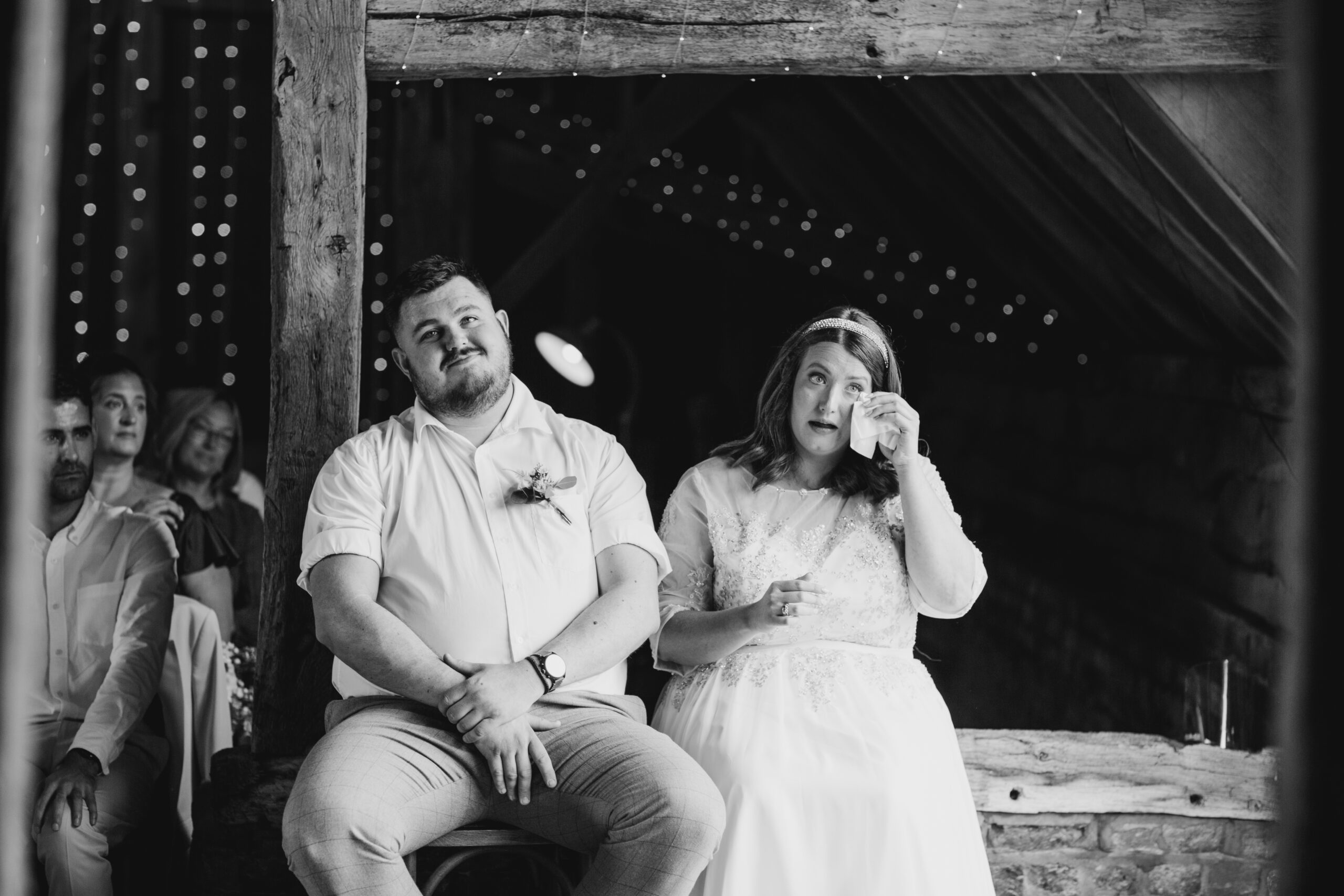 bride and groom crying at silchester farm