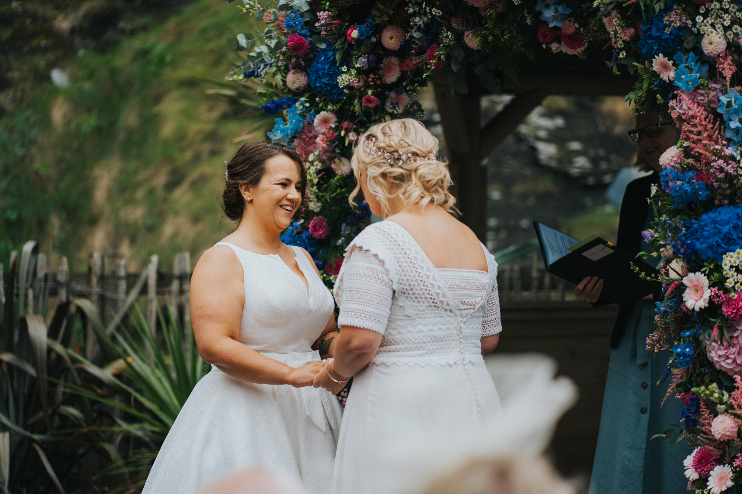 same sex wedding at tunnels beaches