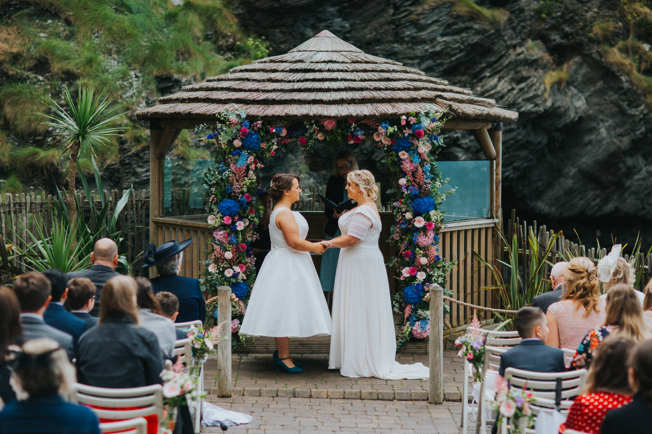 brides getting married at tunnels beaches